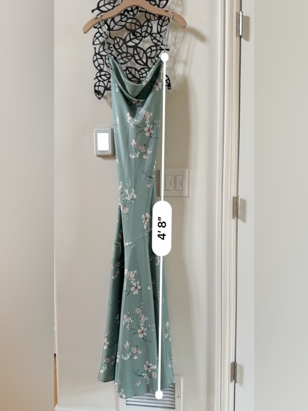 Birdy Grey Mai Dress Matte Satin Sage Le Fleur S NWOT - Picture 7 of 13